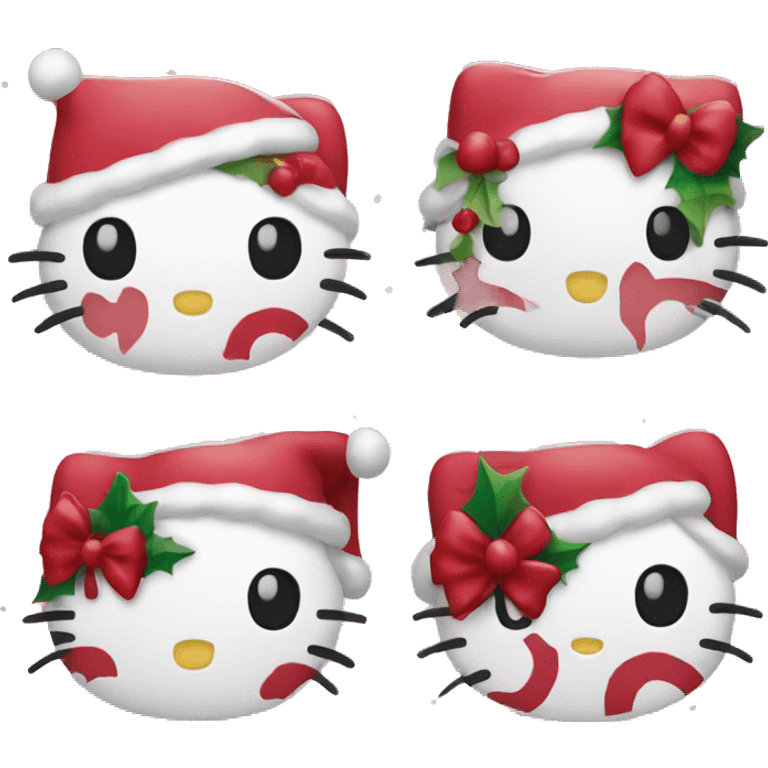 christmas hello kitty emoji