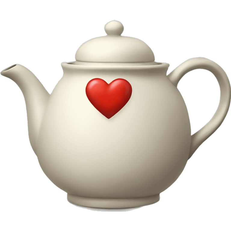 Heart shape Tea pot  emoji