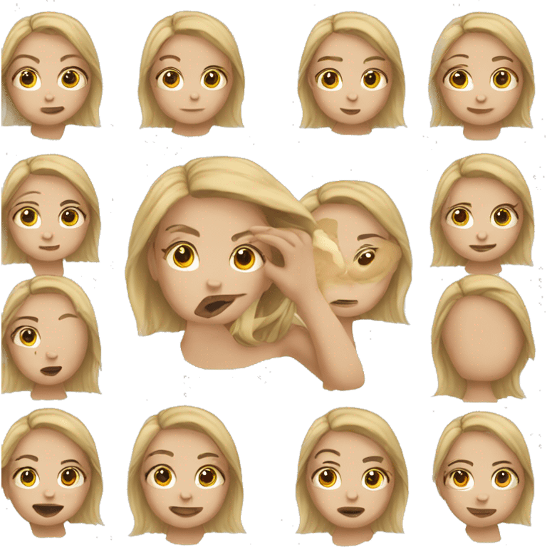 girl with pimples emoji