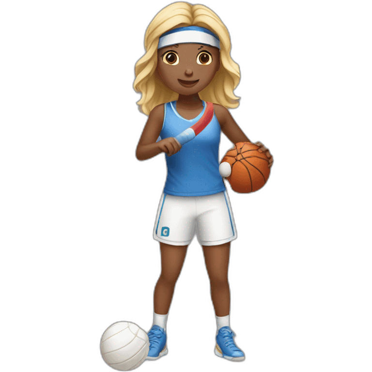 girl playing sports emoji