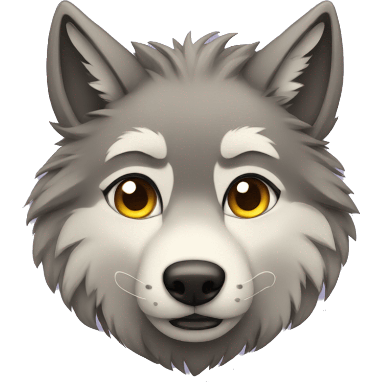 furry wolf emoji