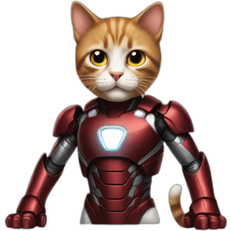 cat in iron man suit full body emoji