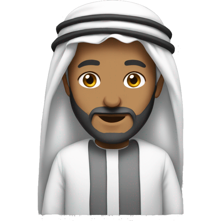 Sheikh with an iPhone emoji