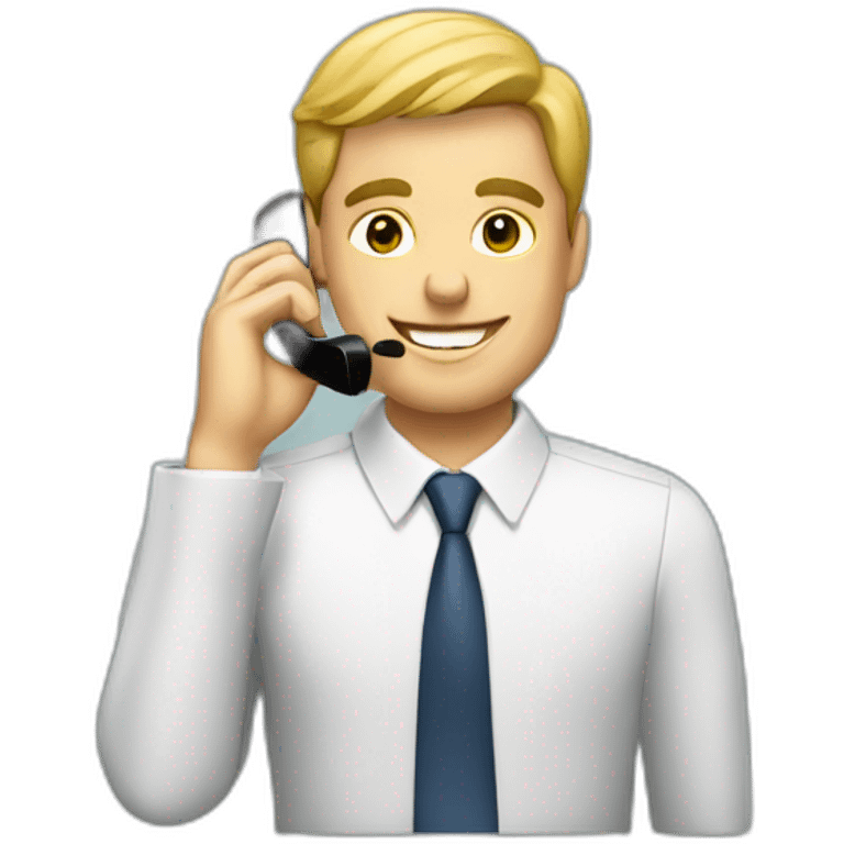 business man on the phone emoji