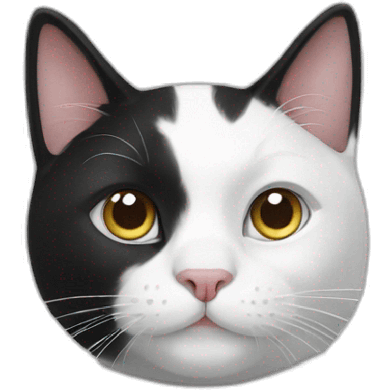 Black & White cat emoji