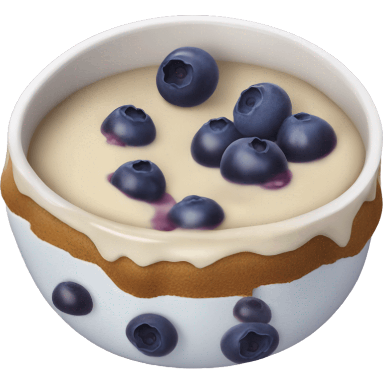 Blueberry pudding emoji