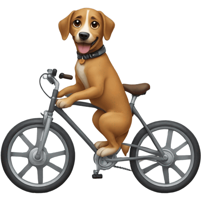 dog on a bike emoji