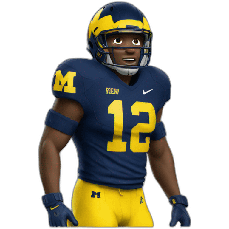 university of michigan football player emoji