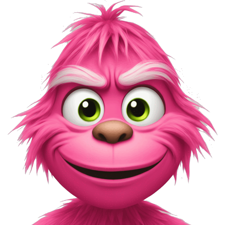 Grinch in pink  emoji