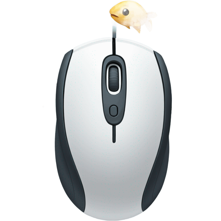 computer mouse with fishes inside  emoji