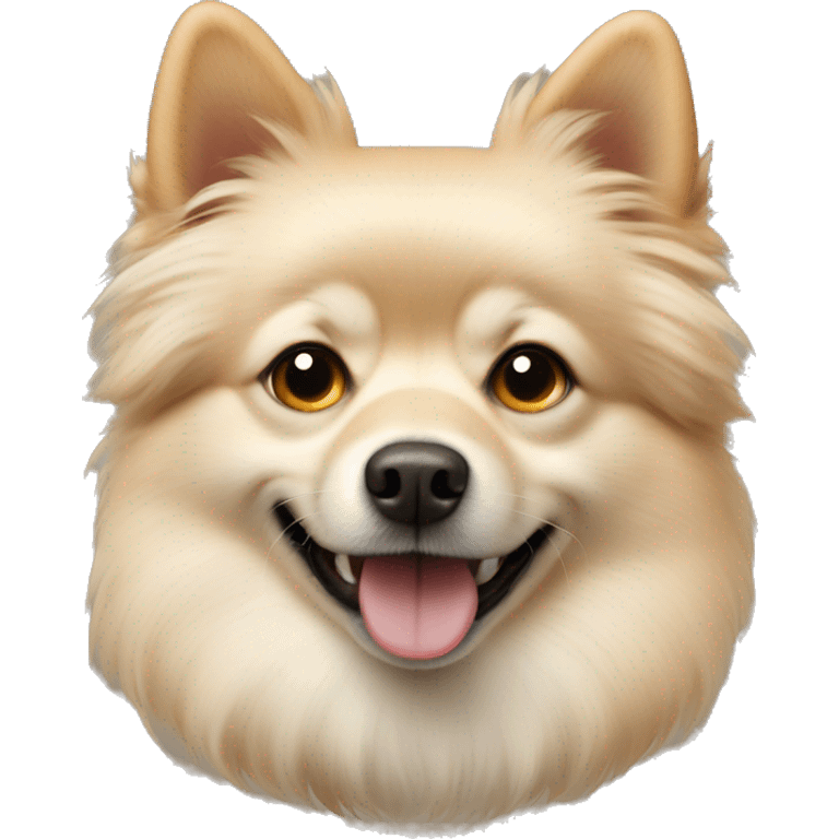 beige spitz dog emoji