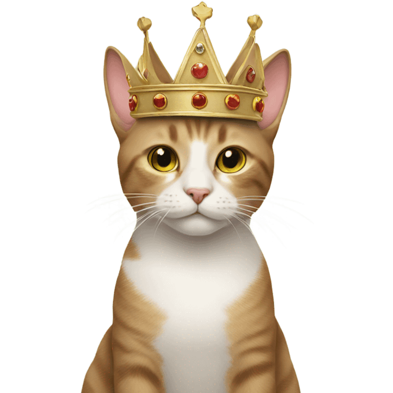 Cat wearing a crown  emoji