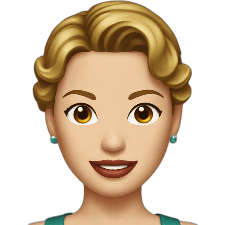 Katherine Heigl with brown hair emoji