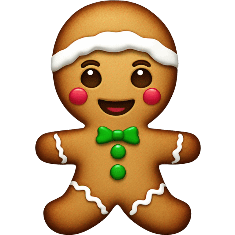 Gingerbread man emoji