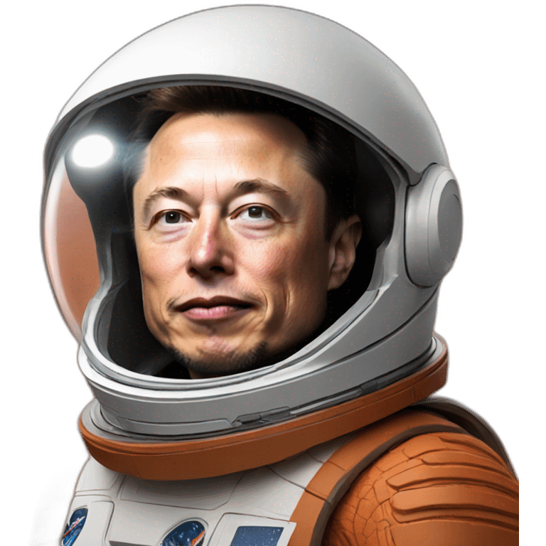 Elon Musk on mars emoji