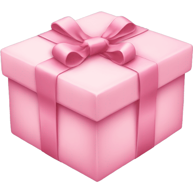 Pastel pink Christmas gift emoji