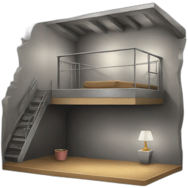 Loft on a bunker emoji