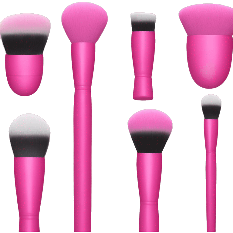 Pink makeup brushes emoji