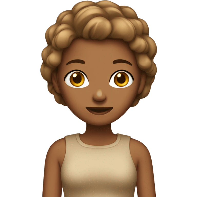 tan girl emoji