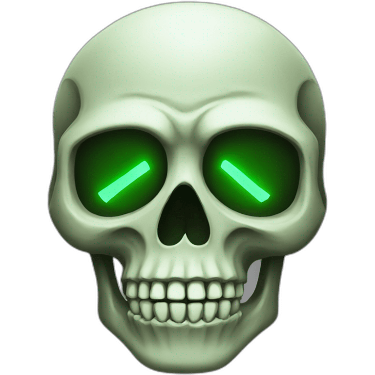 Radioactive skull emoji