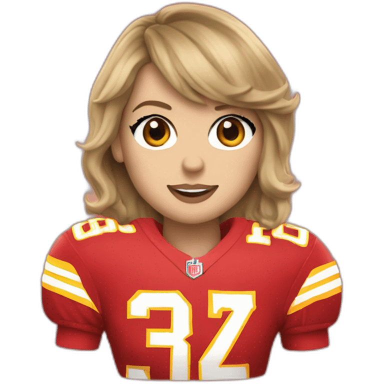 Taylor swift chiefs football emoji