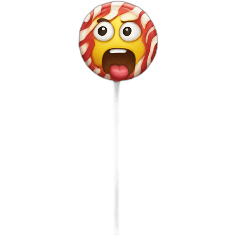 Angry lollipop emoji