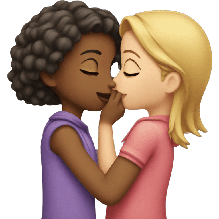 Girl kissing girl emoji