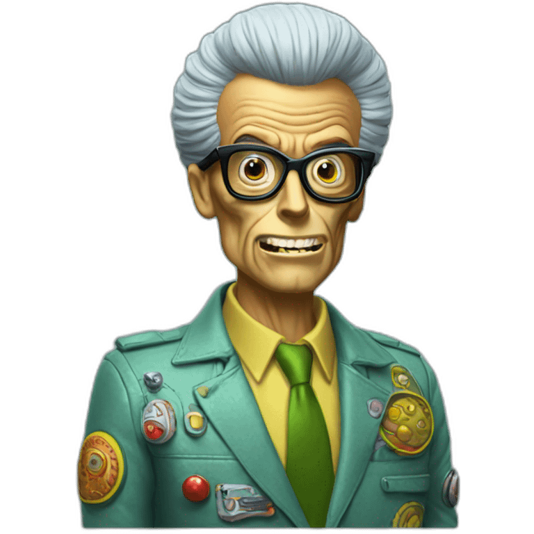 Mars Attacks wearing glasses emoji