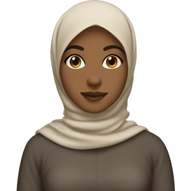 Brown skin hijabi girl emoji