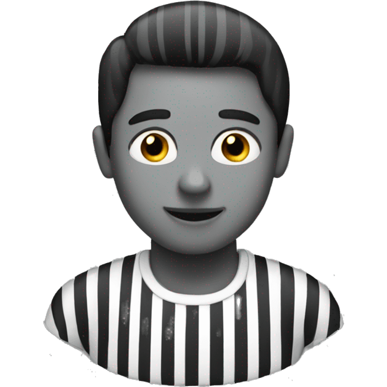 black and white striped emoji emoji