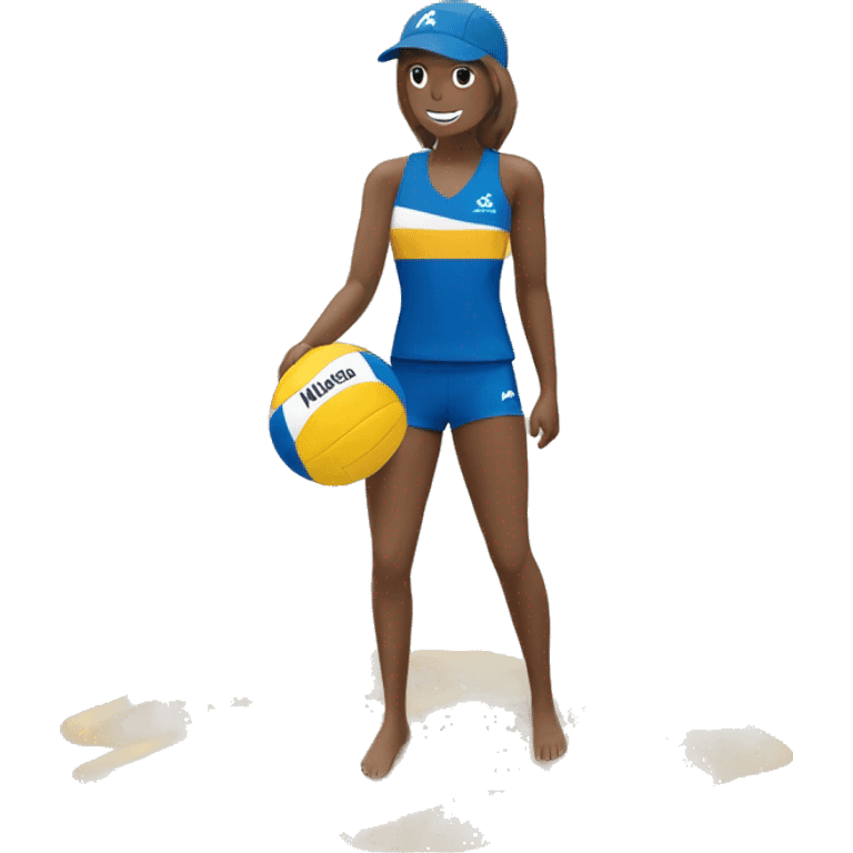 Beachvolleyball from the Brand Mikasa emoji