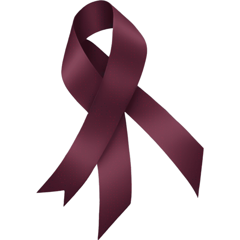 A Bordeaux ribbon  emoji