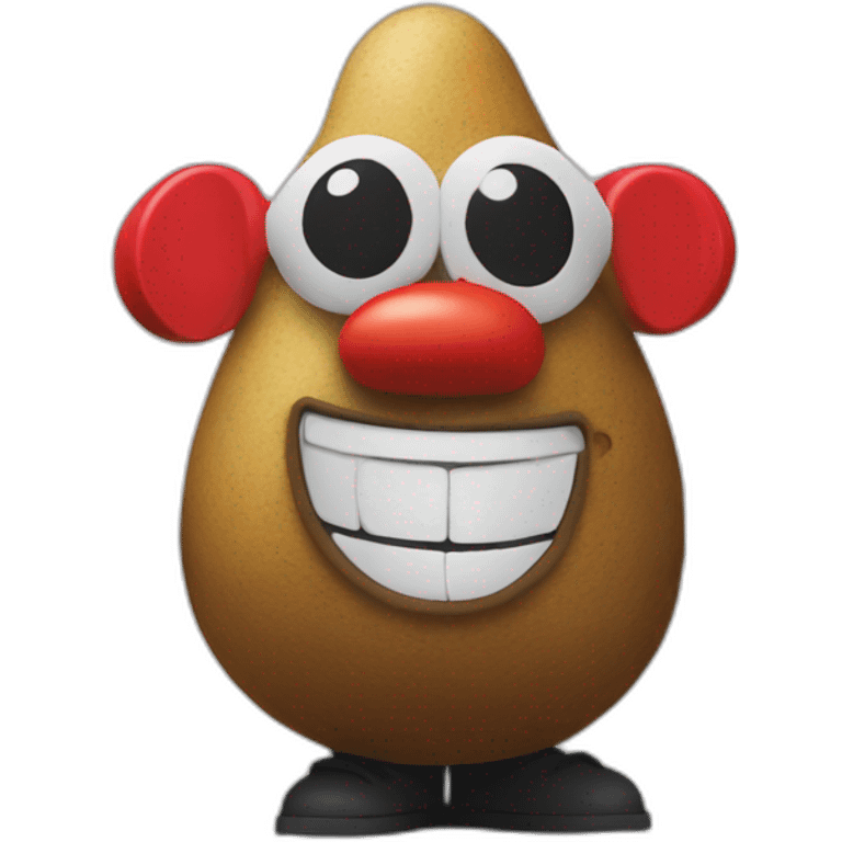 Mr potato head at a rave emoji