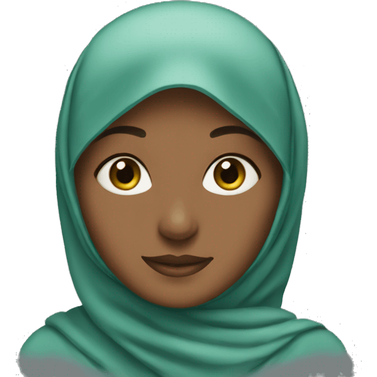 a woman wearing hijab emoji