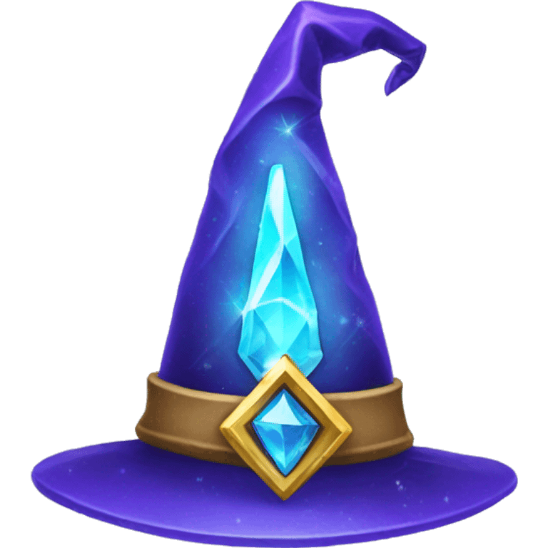 crystal wizard hat emoji