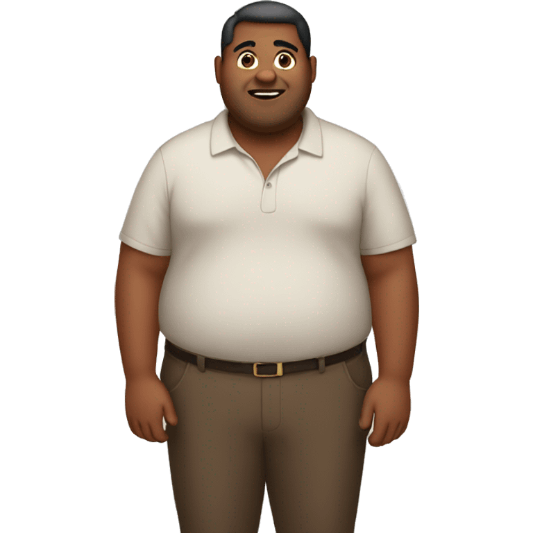 fat brown guy  emoji