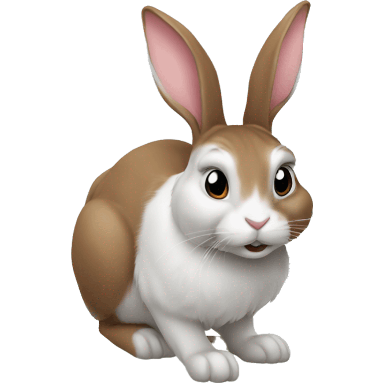 Rabbit with rubin emoji