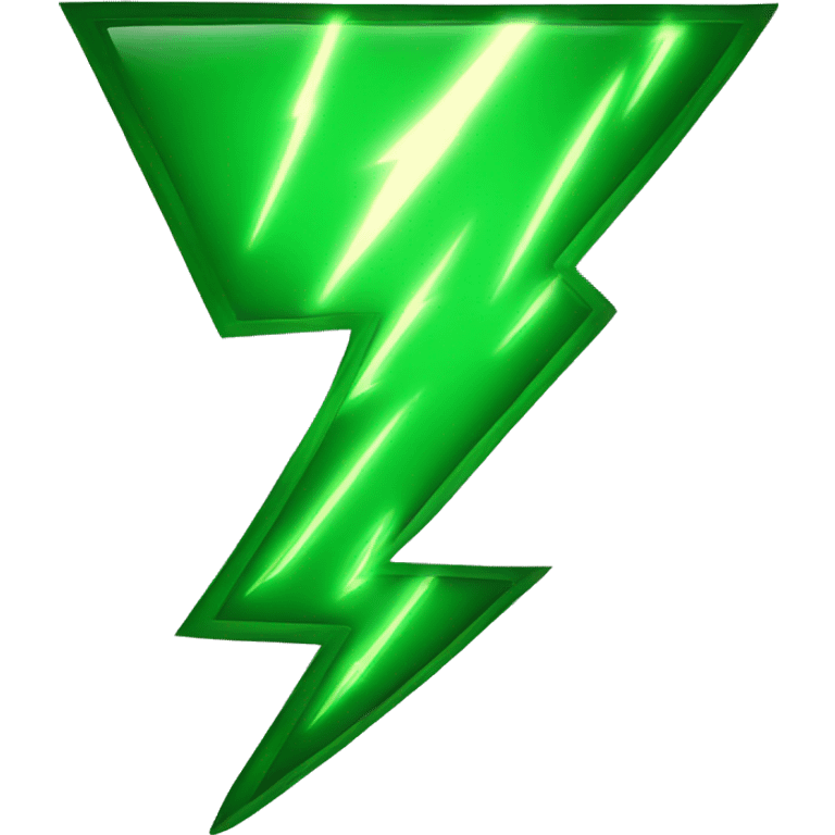 Green lightning emoji