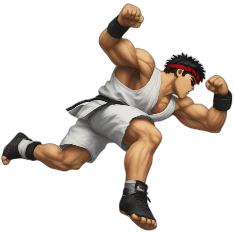 street fighter ryu helicopter kick emoji