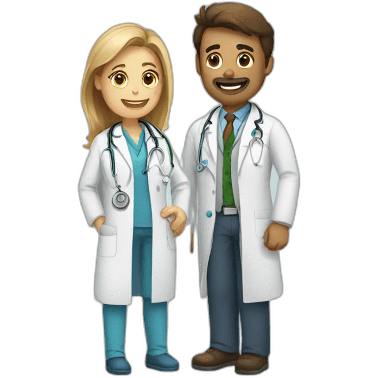 doctor and patient emoji