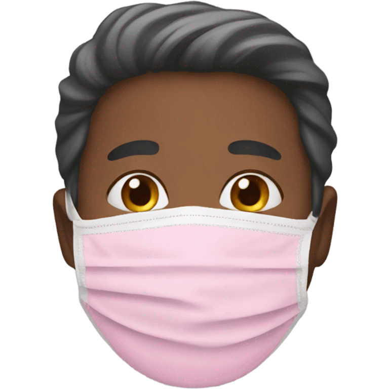 Pink Face Mask emoji