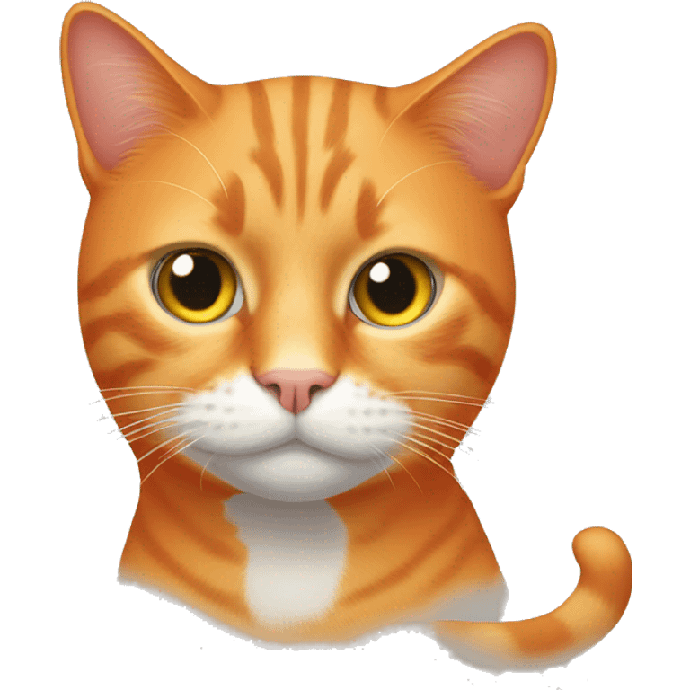 Orange cat with missing left eye emoji