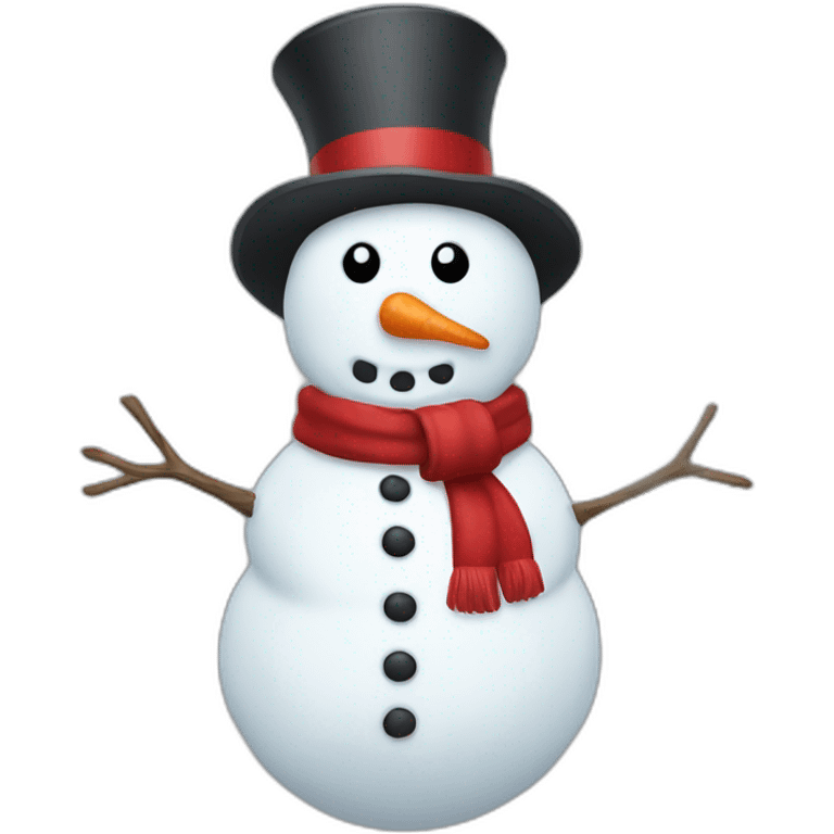 full body christmas snowman emoji