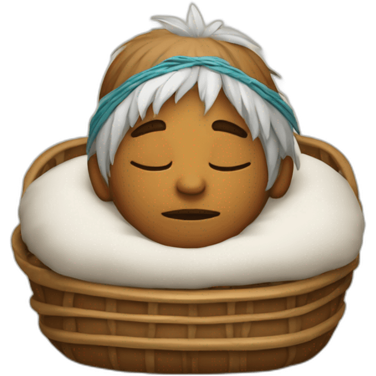 petit indien qui dort  emoji