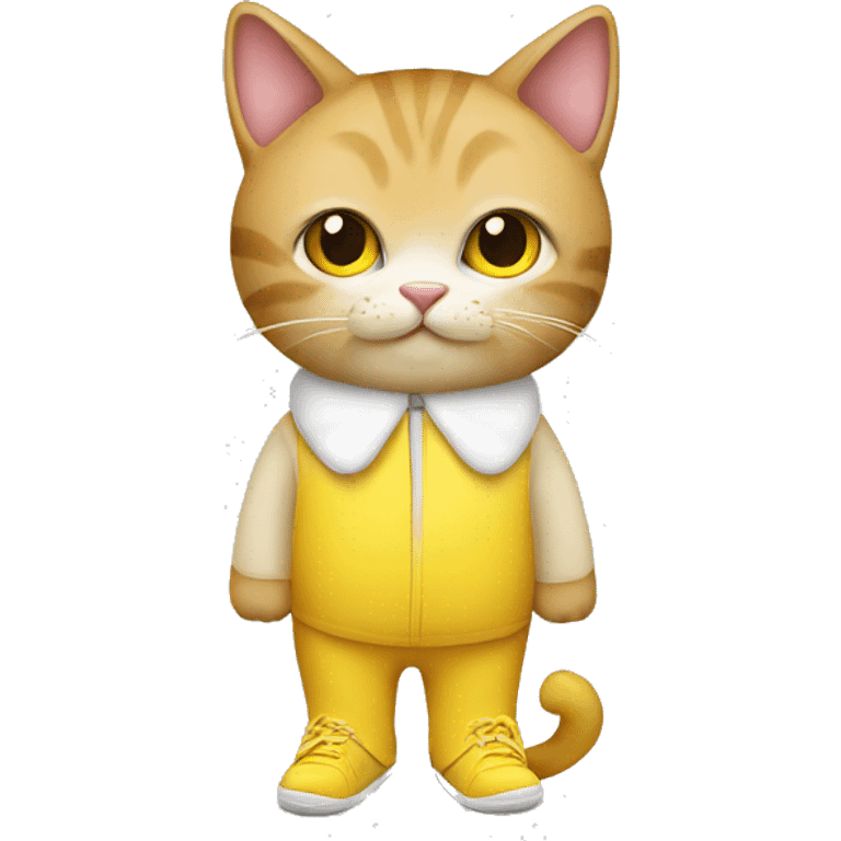 cat wearing banana shoes emoji