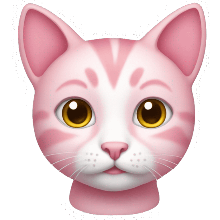 cute pink cat emoji