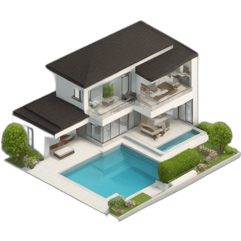 modern luxury house emoji