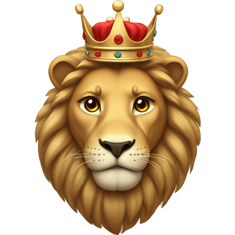 lion with crown emoji