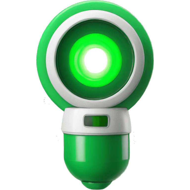 spinning green emergency light emoji