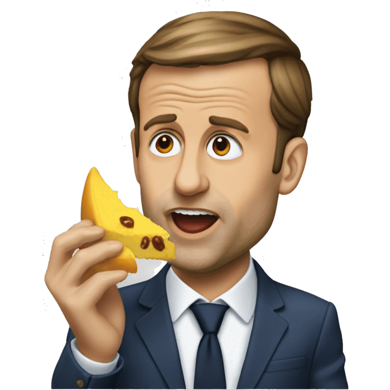 Macron qui mange  emoji